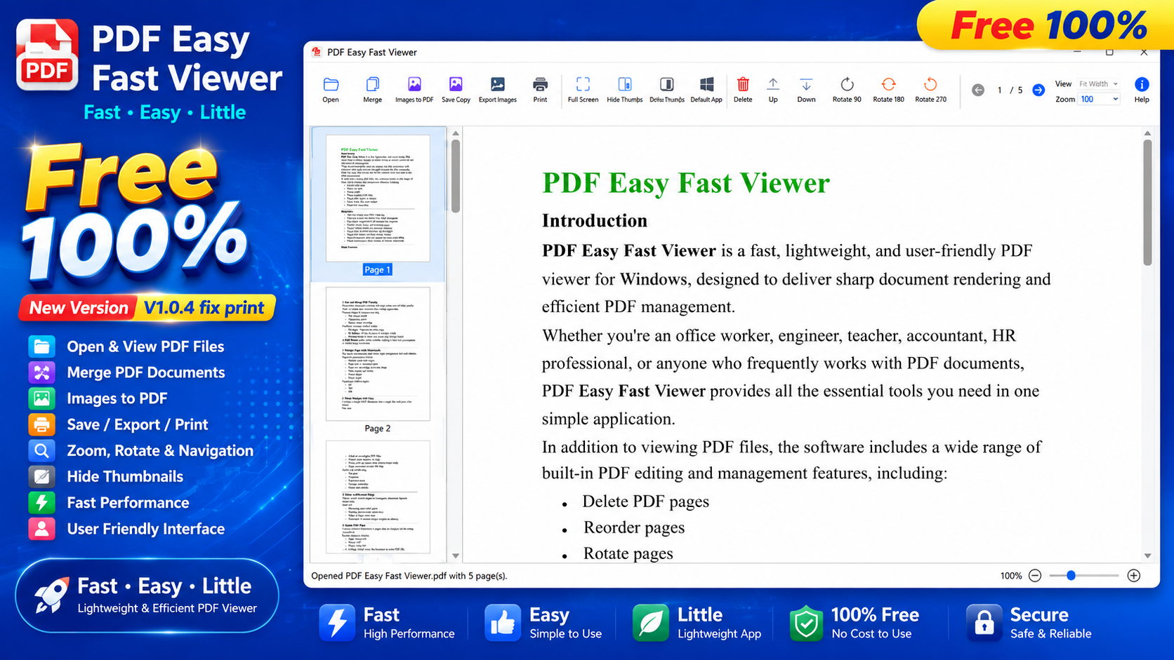 PDF Easy Fast Viewer